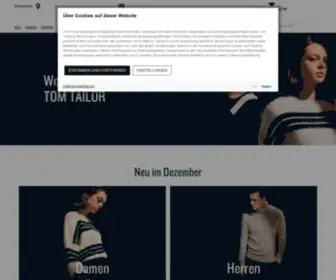 Tom-Tailor.com(Größte Auswahl im offiziellen TOM TAILOR Online) Screenshot