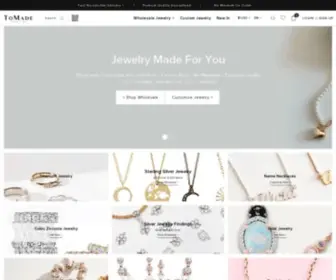 Tomade.com(Wholesale Jewelry &amp; Custom Jewelry) Screenshot