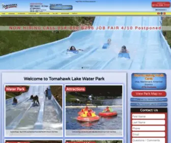 Tomahawklake.com(Water Park in NJ) Screenshot