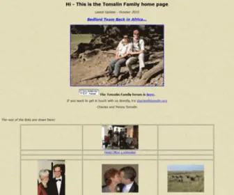 Tomalin.org(The Tomalin Family) Screenshot