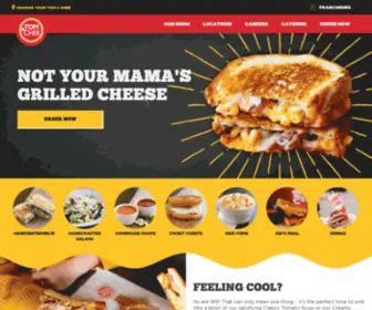 Tomandchee.com(A unique grilled cheese) Screenshot