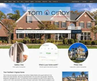 Tomandcindyhomes.com(Northern Virginia Real Estate) Screenshot