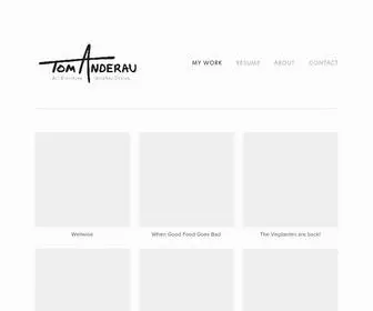 Tomanderau.com(Art Director Portfolio) Screenshot