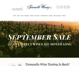 Tomasellowinery.com(Tomasello Winery) Screenshot