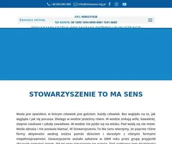 Tomasens.org.pl(Stowarzyszenie "To Ma Sens") Screenshot