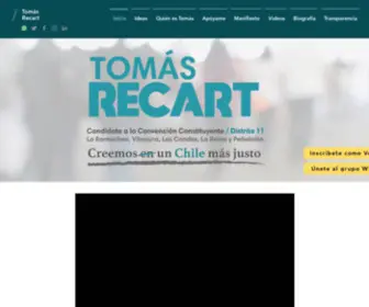Tomasrecart.cl(Tomás Recart) Screenshot