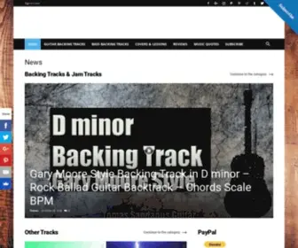 Tomassandanusguitar.com(News) Screenshot