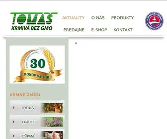 Tomassro.sk(Kŕmne zmesi bez GMO) Screenshot
