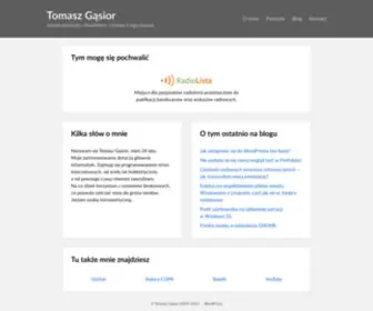 Tomaszgasior.pl(Gąsior) Screenshot