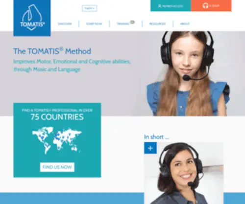 Tomatis-Group.com(Tomatis®) Screenshot