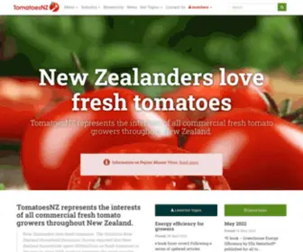 Tomatoesnz.co.nz(Tomatoes NZ representing commercial fresh tomato growers in New Zealand) Screenshot