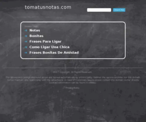 Tomatusnotas.com(Toma tus Notas) Screenshot