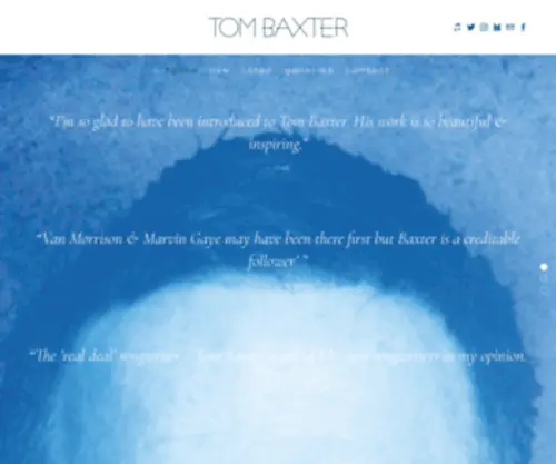 Tombaxter.com(Tom Baxter) Screenshot