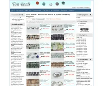 Tombeads.com(Wholesale beads &amp; Jewelry making supplies) Screenshot