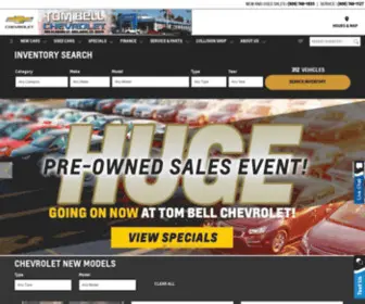 Tombellchevy.com(Tom Bell Chevrolet in Redlands) Screenshot