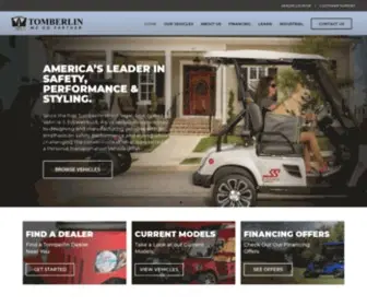 Tomberlinusa.com(Tomberlin Electric Golf Carts and Neighborhood Vehicles) Screenshot