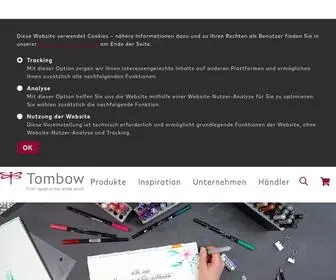 Tomboweurope.com(Tombow Europe) Screenshot