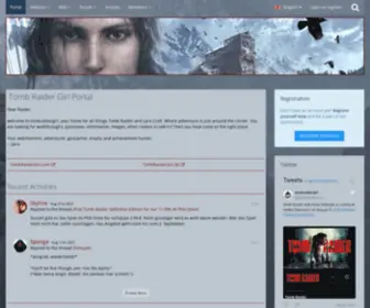 Tombraidergirl.net(Tomb Raider Girl Portal) Screenshot