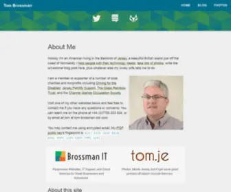 Tombrossman.com(Tom Brossman) Screenshot