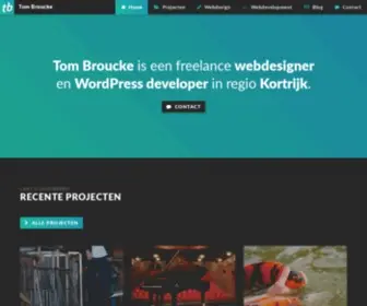 Tombroucke.be(Tom Broucke) Screenshot