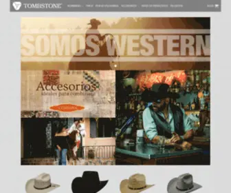 Tombstone.com.mx(Sombreros Vaqueros) Screenshot