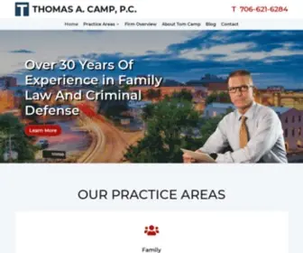 Tomcamp.com(Athens Family Law & Criminal Defense Attorney) Screenshot