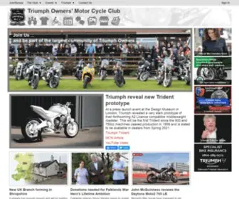 Tomcc.org(Triumph Owners' Motor Cycle Club) Screenshot