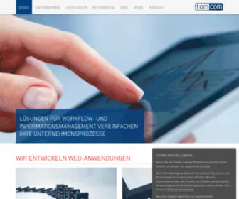 Tomcom.de(Wir entwickeln Web) Screenshot