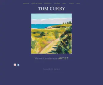 Tomcurrymaineartist.com(Tom Curry Maine Landscape Artist) Screenshot