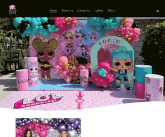 Tomedecorations.com(Tome Balloons and Decorations) Screenshot