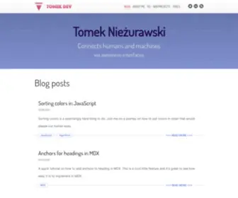 Tomekdev.com(Tomek Dev) Screenshot