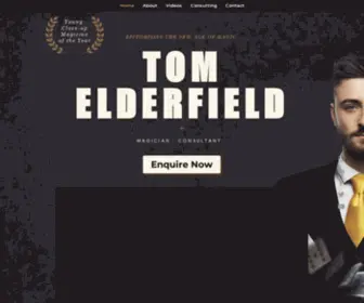 Tomelderfield.com(London Magician) Screenshot