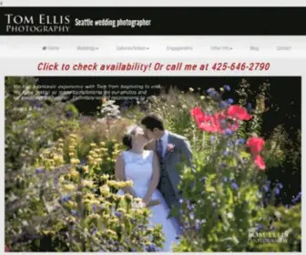 Tomellisphoto.com(Seattle Wedding & Elopement Photographer) Screenshot