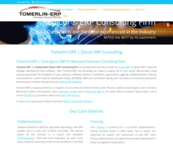 Tomerlin-ERP.com(Epicor® ERP Consulting Firm) Screenshot