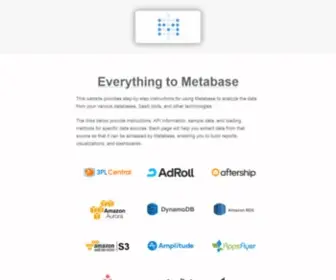 Tometabase.com(Everything to Metabase) Screenshot