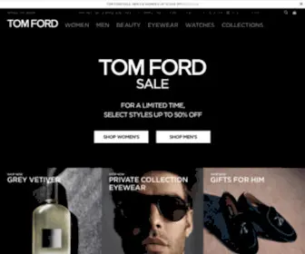 Tomford.com(TOM FORD Online Store) Screenshot
