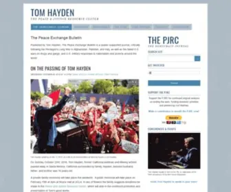 Tomhayden.com Screenshot