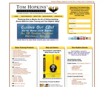 Tomhopkins.com(Tom Hopkins How to Master the Art of Selling Anything and Blog) Screenshot