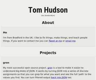 Tomhudson.co.uk(Tom Hudson) Screenshot