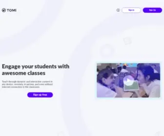 Tomi.digital(Create amazing lessons for your students) Screenshot