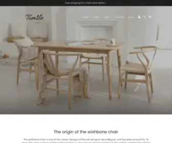 Tomile-Furniture.com(WishboneChair) Screenshot