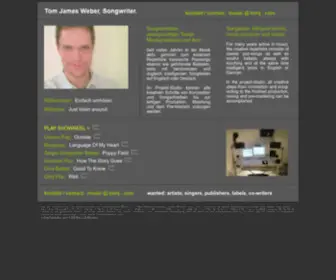 Tomj.com(Songwriting, Lyrics, Production, Pop-Music, Ballads, English, German) Screenshot