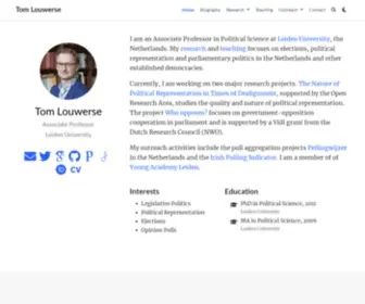 Tomlouwerse.nl(Tom Louwerse) Screenshot