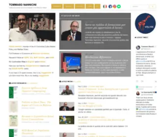 Tommasonannicini.eu(Tommaso Nannicini) Screenshot