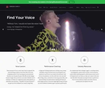 Tommckinney.net(Houston voice coach) Screenshot
