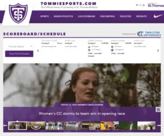 Tommiesports.com(University of St) Screenshot