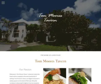 Tommoores.com(Tom Moores Tavern Restaurant Bermuda Home) Screenshot