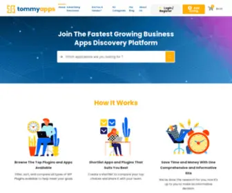 Tommyapps.com(Browse and Compare 2020s Best Wordpress Plugins & Apps) Screenshot