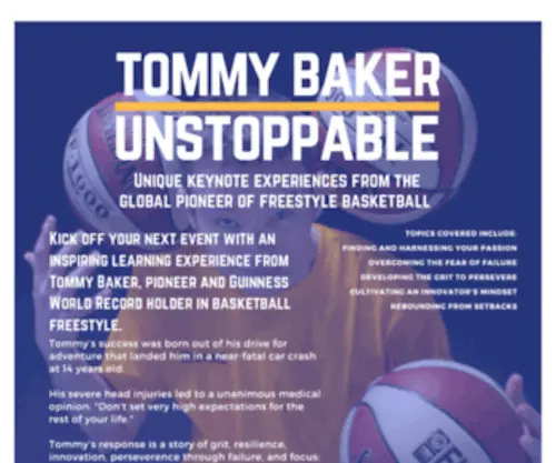 Tommybaker.co.uk(Tommy Baker Website) Screenshot