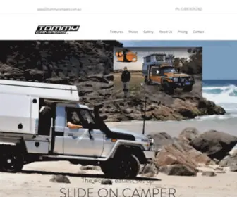 Tommycampers.com.au(Home) Screenshot